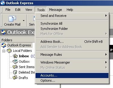 How do I set up my POP3 email account in Microsoft Outlook EXPRESS?