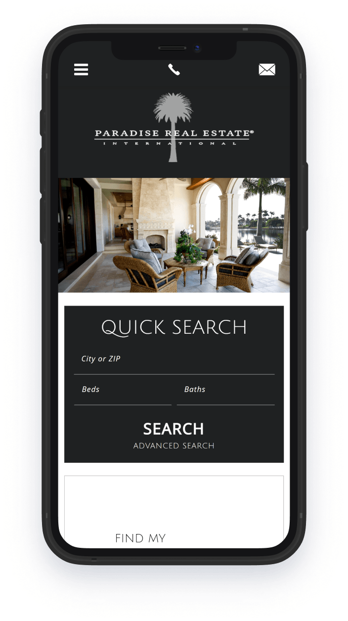 Paradise Real Estate International screenshot on phone