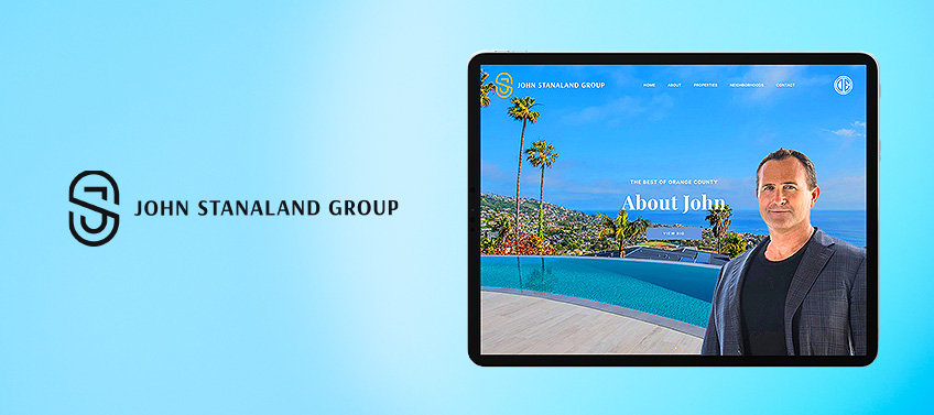 Showcase of John Stanaland’s real estate website