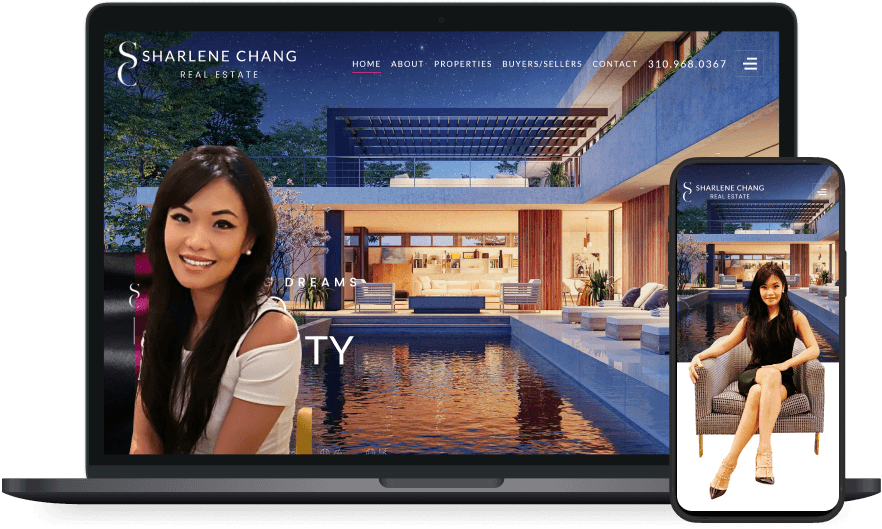 Sharlene Chang's website screenshots