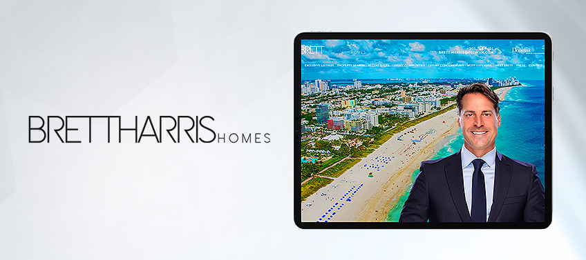 Showcase of Brett Harris’s real estate website