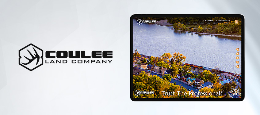 Showcase of Coulee Land Company’s real estate website