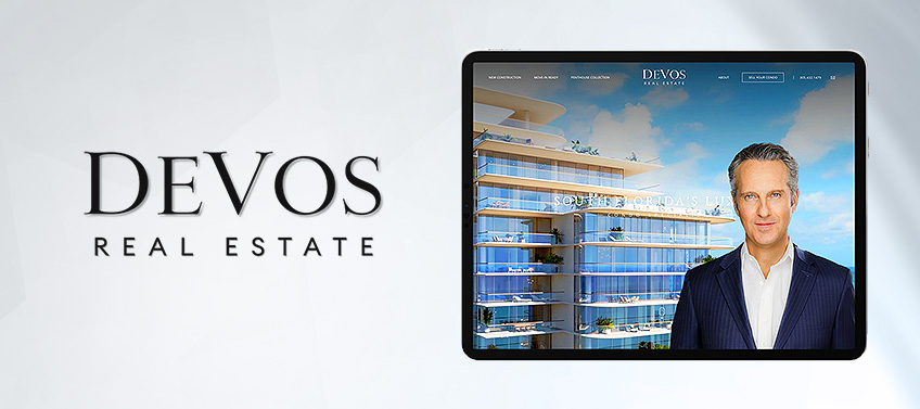 Showcase of De Vos Real Estate website