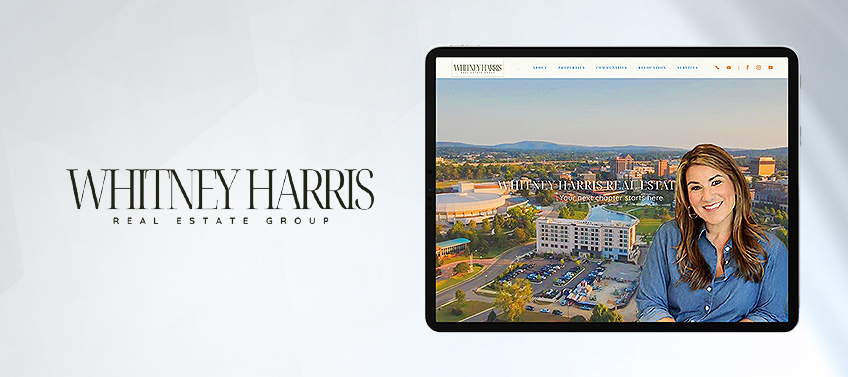 Showcase of Whitney Harris’s real estate website